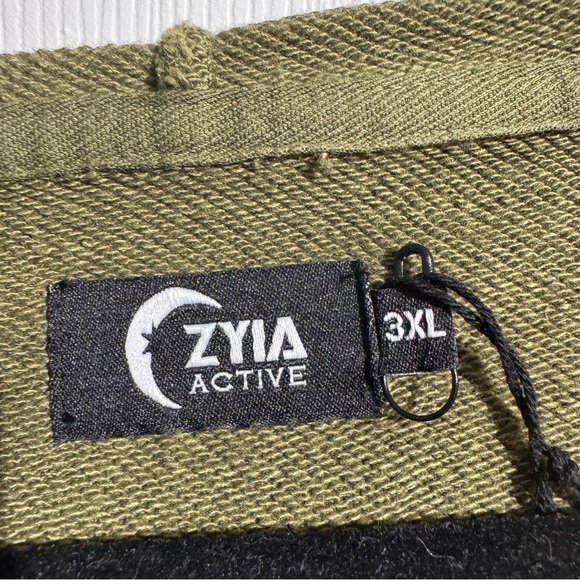 Zyia Olive Calmness Pocket Hoodie – Size 3XL (NWT) Cropped - Picture 3 of 14